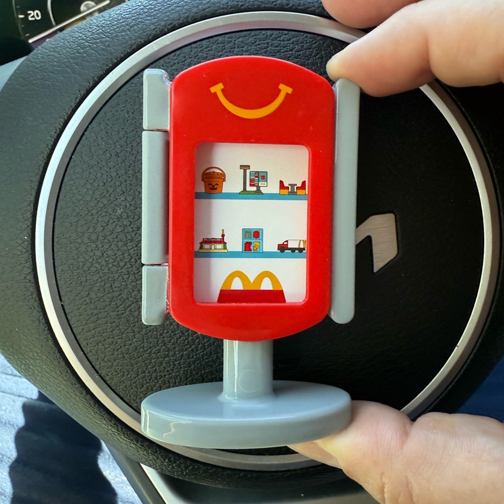 McDonald's Red and Gray Toy Display
